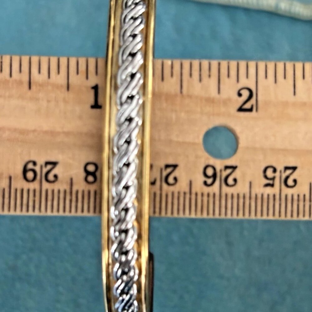Vintage 24K Electroplated Copper Bracelet with Strong Magnets Size S/M